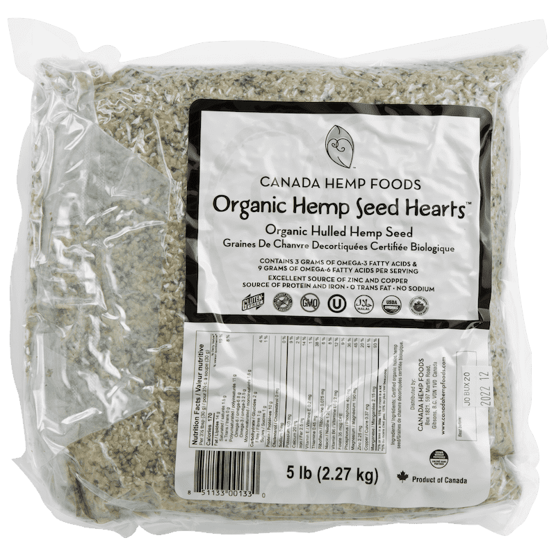 Organic Hemp Seed Hearts - Bulk (5 lb) - $69.95